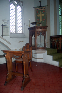 The pulpit and reading desk March 2010